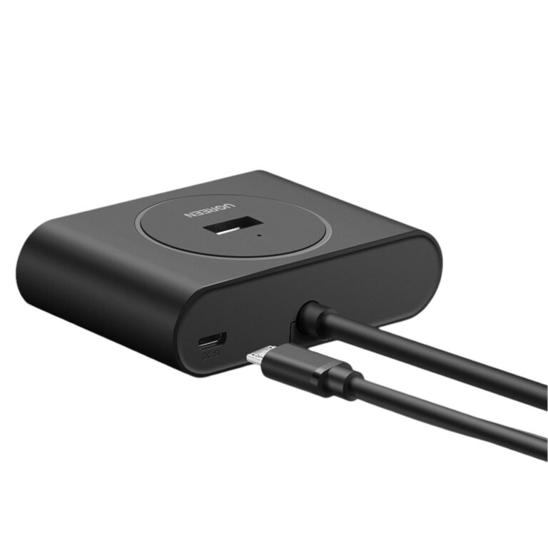 UGREEN 4-Port USB 3.0 Hub with Micro USB | 5Gbps Data Transfer - 0.5m