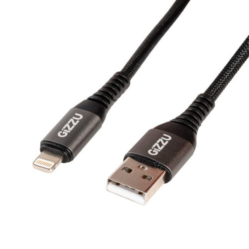 GIZZU-GCPU2L012-01-12W-USB-to-Lightning-1m-Cable_ANGLED-9208-Edit_1500x1500.jpg GIZZU 12W USB to Lightning 2m Cable