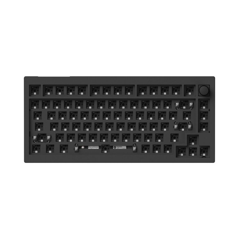 Keychron V1 Max QMK/VIA Wireless Custom Mechanical Keyboard | BROWN Switches ? Black