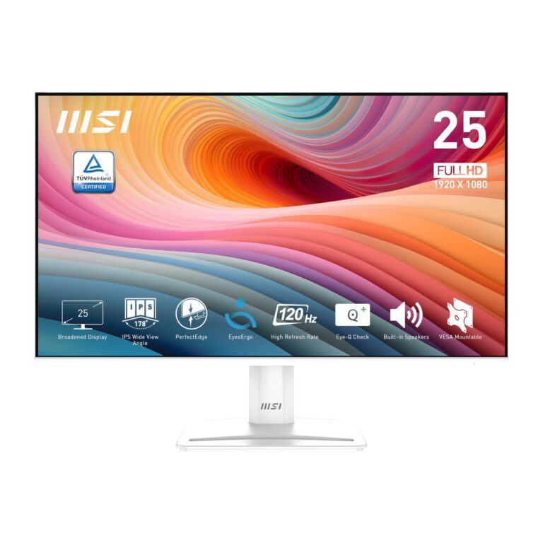 MSI PerfectEdge PRO MP251W E2 24.5 FHD IPS Office Monitor ? White