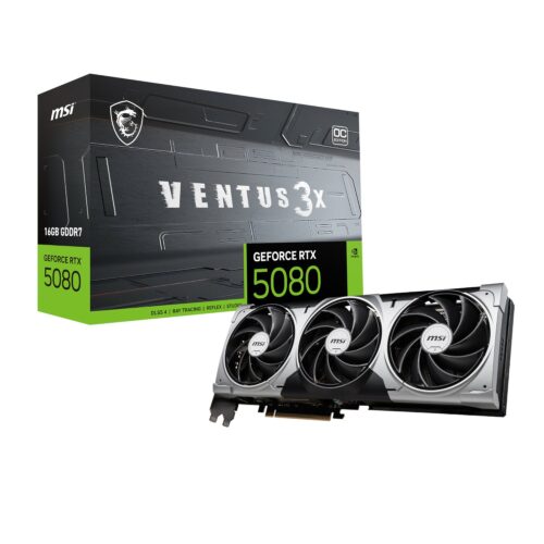 MSI_RTX5080VENTUS3XOC16GB_wr_01.jpg MSI GeForce RTX 5080 VENTUS 3X OC 16G Graphics Card