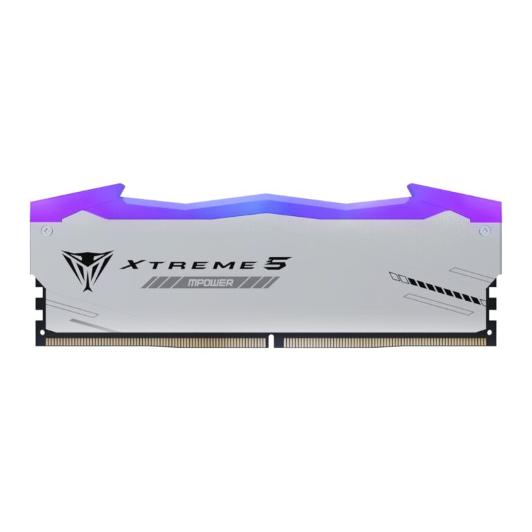 Patriot Viper Xtreme 5 RGB MPower 32GB 6000MHz DDR5 Desktop Gaming Memory Kit - Silver