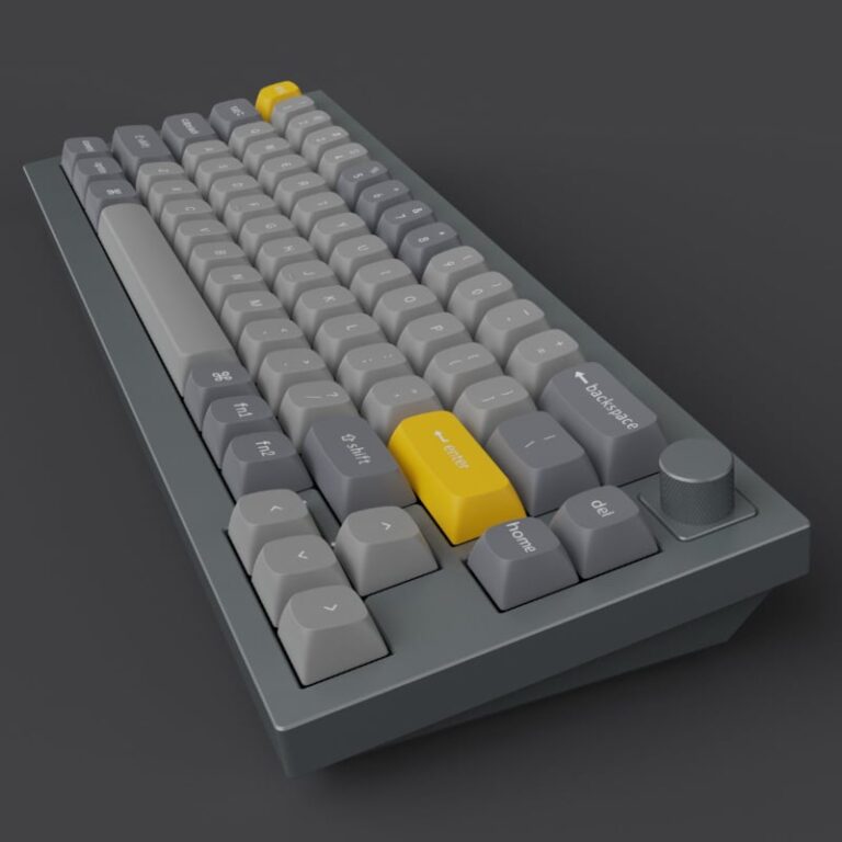 Keychron Q2 65% Red G Pro Switches Aluminium RGB Wired Keyboard - Grey