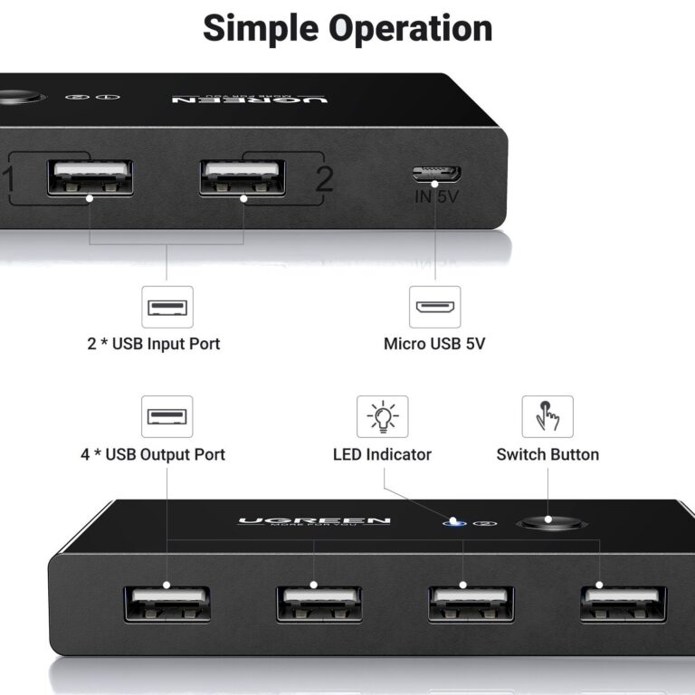 UGREEN USB 3.0 4-Port Switch Box