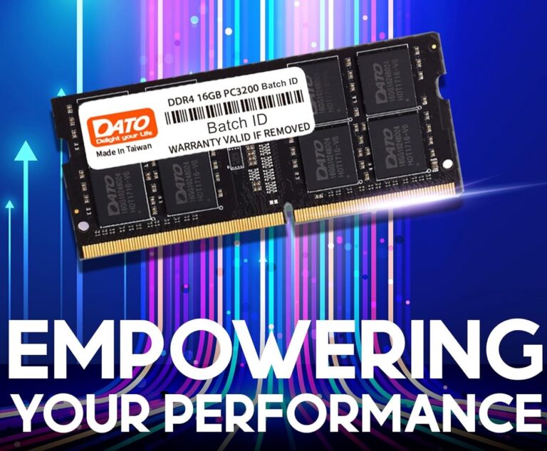 DATO 8GB DDR4 3200MHZ SODIMM MEMORY