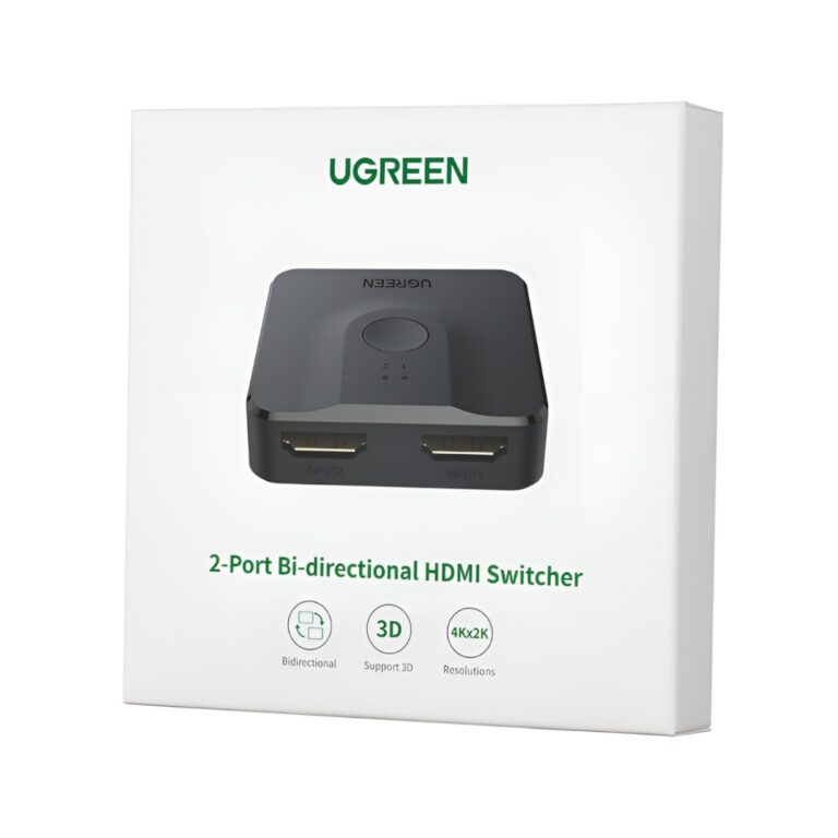 UGREEN CM217-50966 2-in-1 Bi-Directional 4K HDMI Switcher - Black