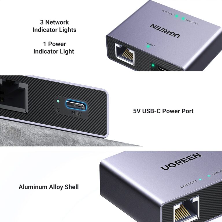 UGREEN 1-to-2 Gigabit Ethernet Splitter