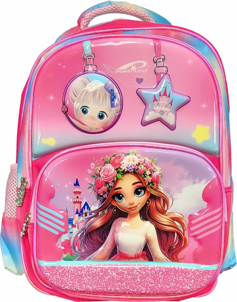 16 3D PINK PRINCESS KIDS BACKPACK
