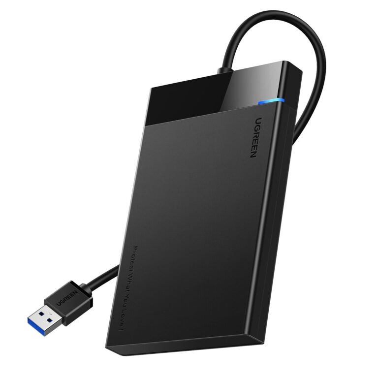 UGREEN USB 3.0 to 2.5? SATA Hard Drive Enclosure (Non-Detachable Cable)