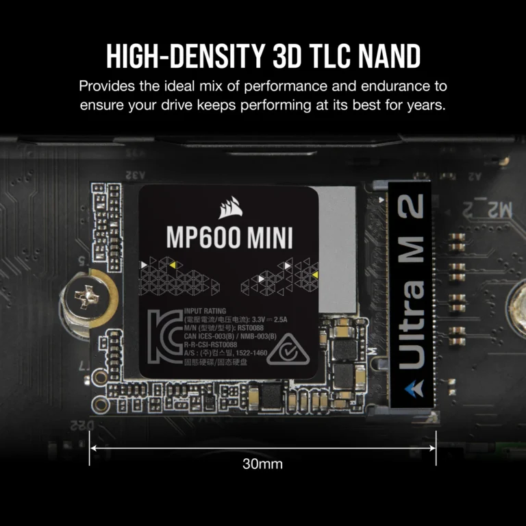 Corsair MP600 MINI 2TB M.2 NVMe PCIe Gen. 4 x4 SSD
