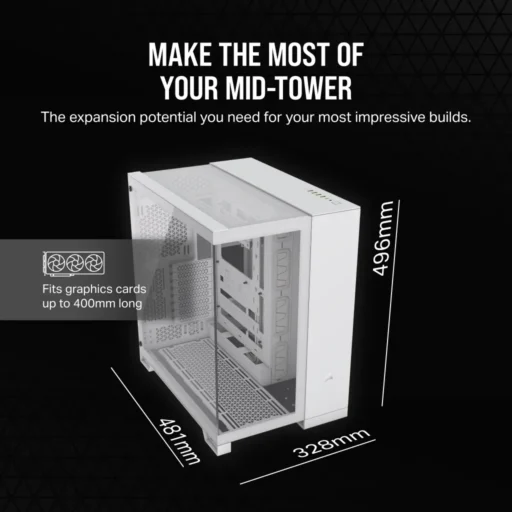 3000D RGB AIRFLOW White Mid-Tower PC Case