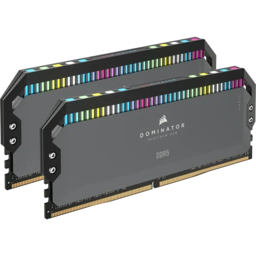 CORSAIR DOMINATOR RGB DDR5 32GB (2 x 16GB) DDR5 6000 CL30-36-36-76 1.40V Intel XMP & AMD EXPO - GREY.
