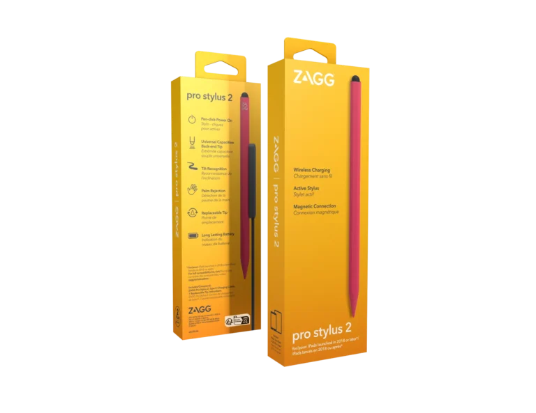 ZAGG-Pro Stylus 2-Universal Stylus-Pink- Wirelessly charged