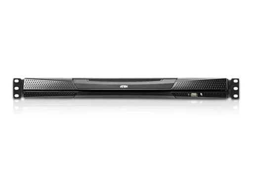 8-port 17'' Dual Rail LCD IP Cat5 KVM - D.Rail LCD KVM IP SW. W/(USKB/SPKB)/W/(US/EU) CORD