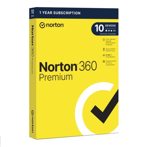 Norton 360 Premium 75GB ? 10 Devices (Physical Package)