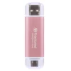 TRANSCEND 1 TB ESD310P USB3.2 TYPE A & C (USB 10Gbps) OTG COMPACT PORTABLE SSD - Read 1050MB/s Write 950 MB/s - Pink