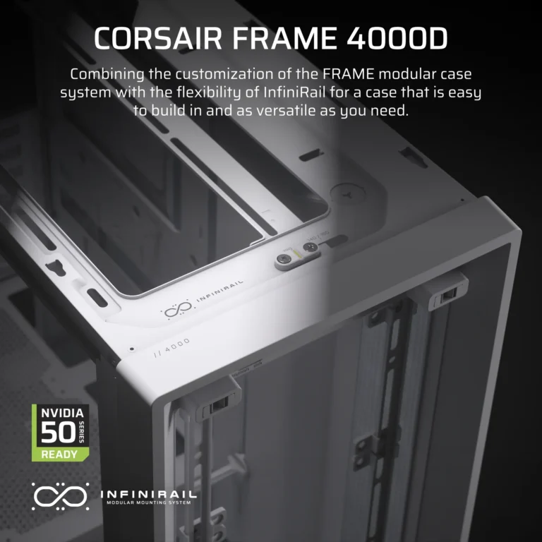 FRAME 4000D White Mid-Tower PC Case