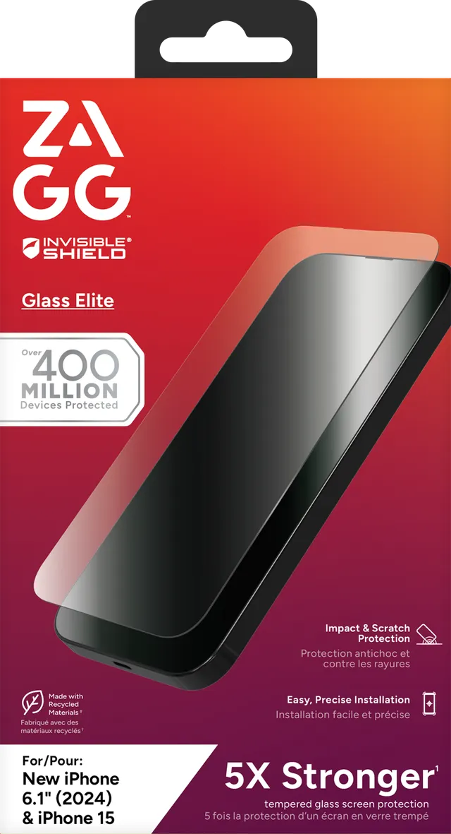 InvisibleShield Glass Elite AppleiP16 /15 Screen
