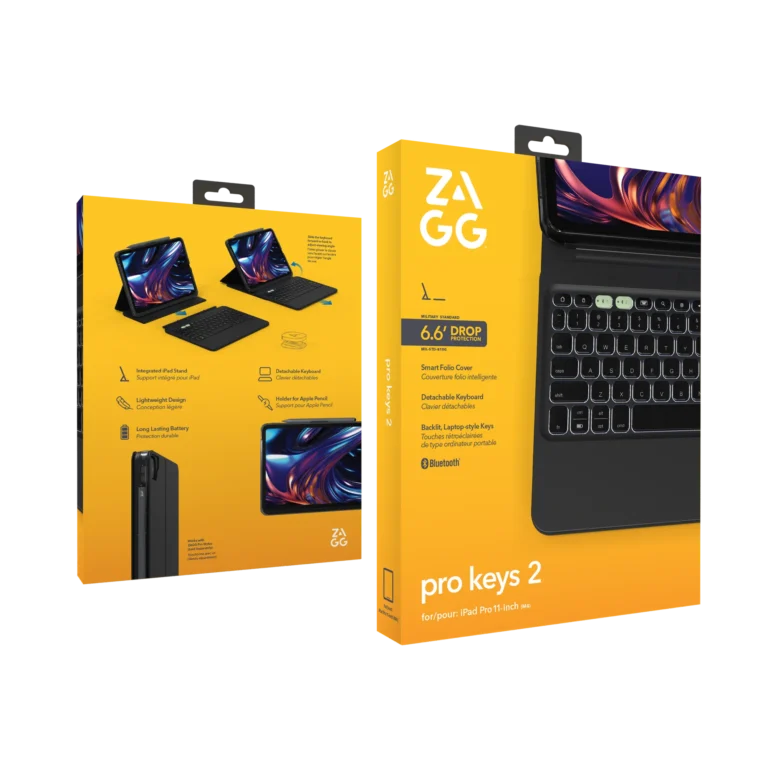 ZAGG-KB-Pro Keys 2-Apple-iPad Pro 11 (M4)-Black-UK