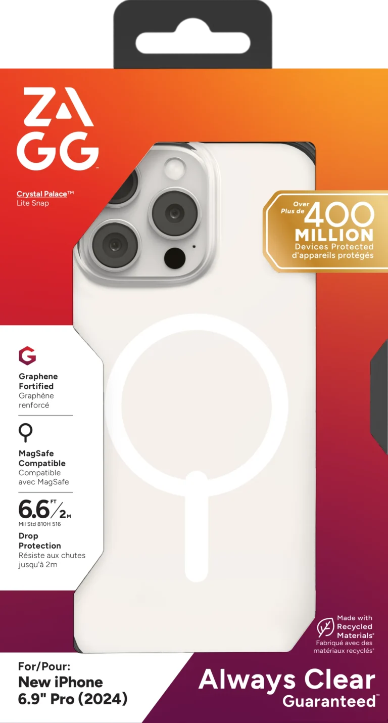 ZAGG Cases PH CrystlPal Lite Snap Apple iP16 Pro Max Clear