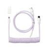 Keychron Coiled Aviator Cable - Light Purple/Straight