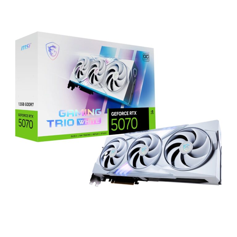 MSI GeForce RTX 5070 GAMING TRIO OC 12GB Graphics Card ? White