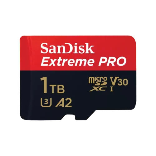 Sandisk Extreme Pro 1TB 4K Video MicroSDXC Card with Adapter