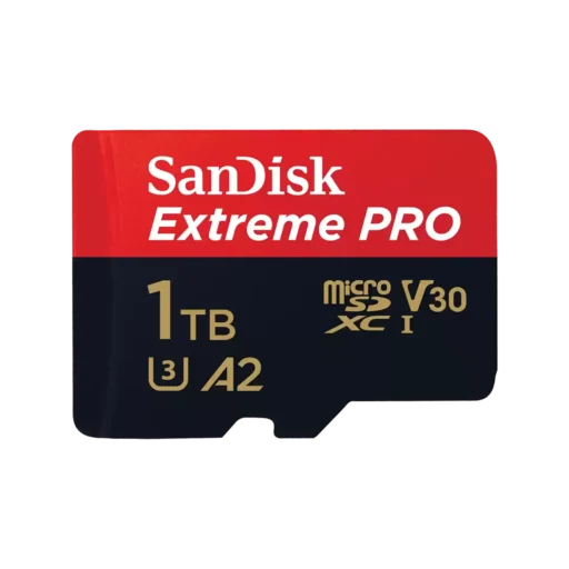 Sandisk Extreme Pro 1TB 4K Video MicroSDXC Card with Adapter