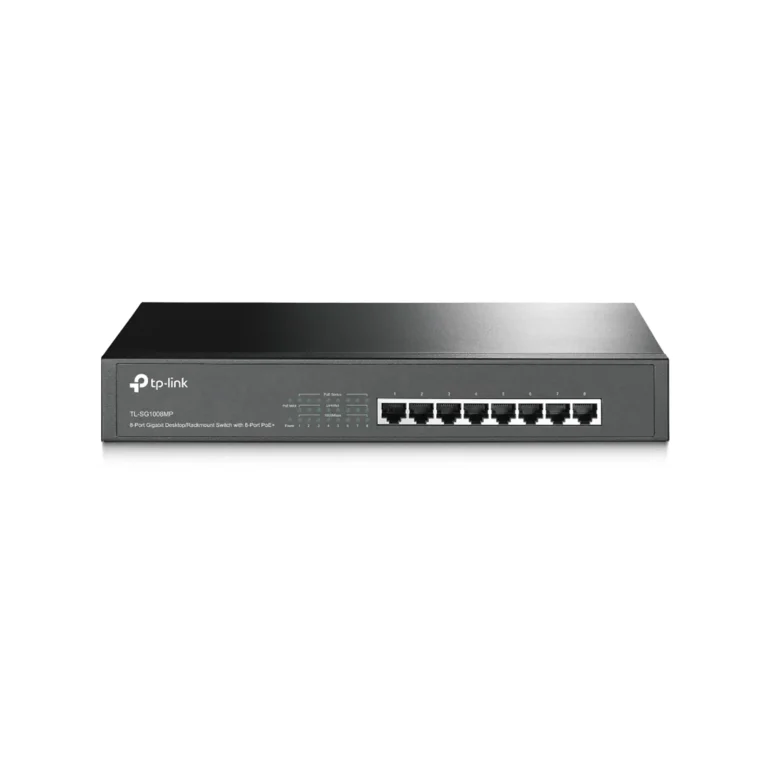 TP-Link 8 Port Gigabit Unmanaged Rackmount POE Switch