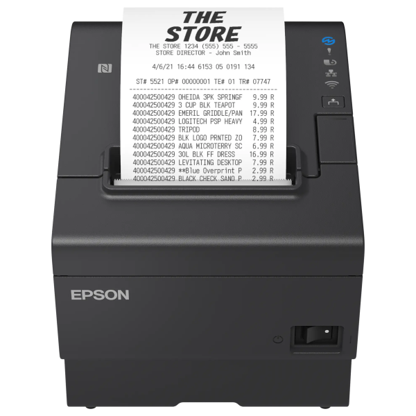 C31CJ57112 Epson TM-T88VII USB Ethernet Serial PS Black EU USB Ethernet interface.