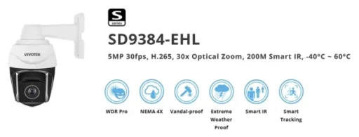 Outdoor Speed Dome; 5MP; 30x Optical Zoom; 200M IR; WDR PRO; 360ø Continuous Pan; Human Only Tracking