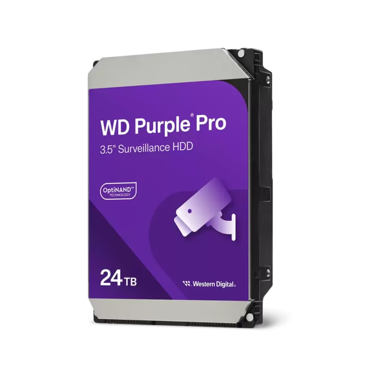 WD Purple PRO with AI 24TB SATA 3.5 Surveillance Internal HDD