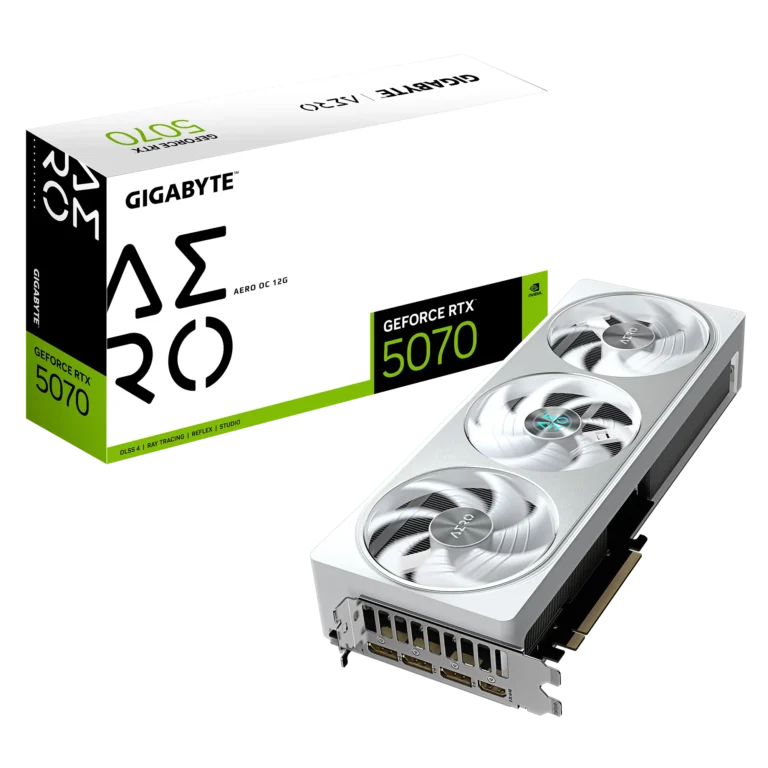 GIGABYTE nVidia GeForce RTX? 5070 AERO OC - 12GB GDDR7 HDMIx1/DPx3