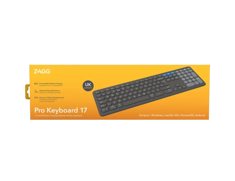 ZAGG Pro Keyboard 17'' Full Size-Charcoal-UK