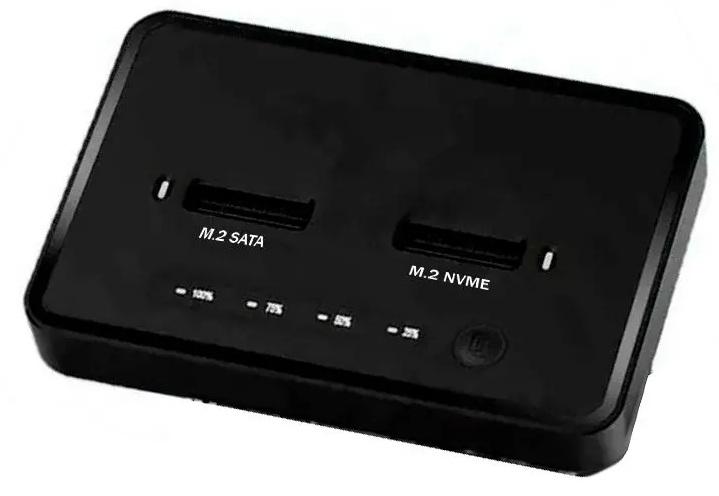 DUAL BAY M.2 SSD DOCK WITH CLONE
