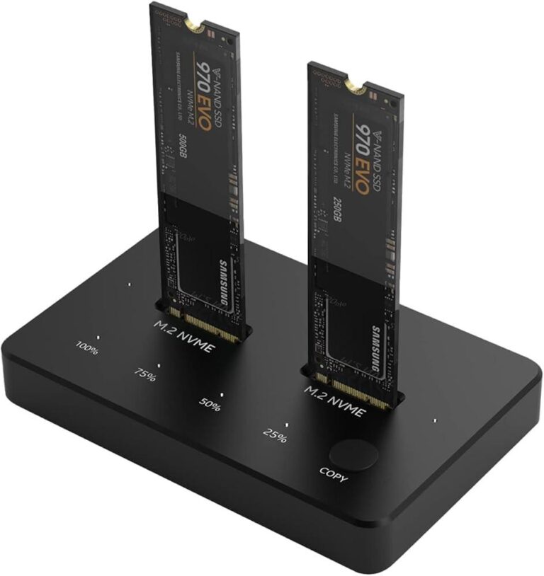 DUAL BAY M.2 SSD DOCK WITH CLONE