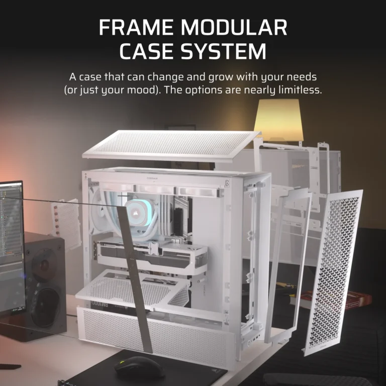 FRAME 4000D White Mid-Tower PC Case