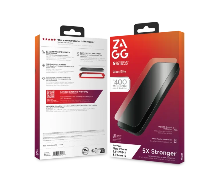 InvisibleShield Glass Elite AppleiP16 /15 Screen