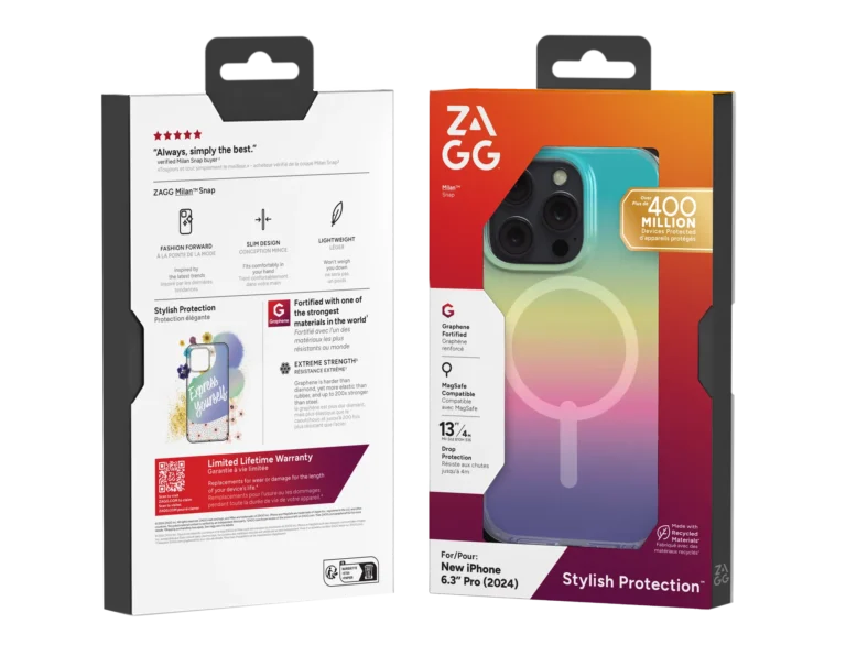 ZAGG Cases Milan Snap Apple iP16 Pro Iridescent