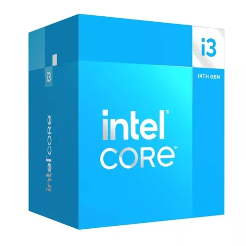 Intel Core i3 14100F Up to 4.7GHZ; 4 Core (4P+0E); 8 Thread; 12MB Smartcache; 58W TDP; Intel? Laminar RM1 Cooler included; NO