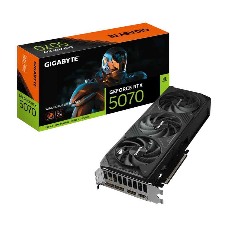 GIGABYTE nVidia GeForce RTX? 5070 WINDFORCE OC SFF - 12GB GDDR7 HDMIx1/DPx3