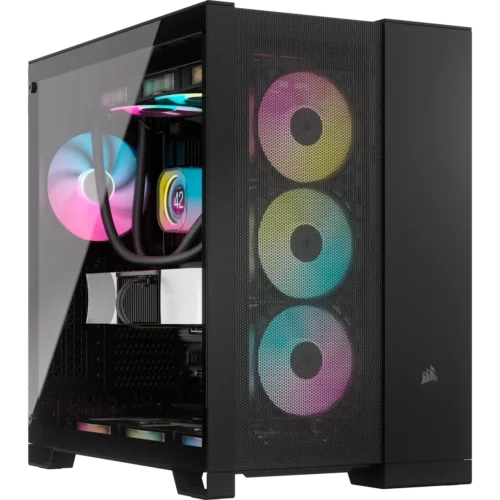 6500D Airflow Black Tempered Glass Mid-Tower