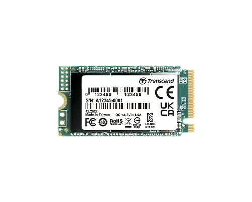 Transcend 256GB MTE400S PCI-E GEN 3x4 M.2 2242 SSD 3D TLC - 2000 MB/s Read 1000 MB/s Write - 100 TBW