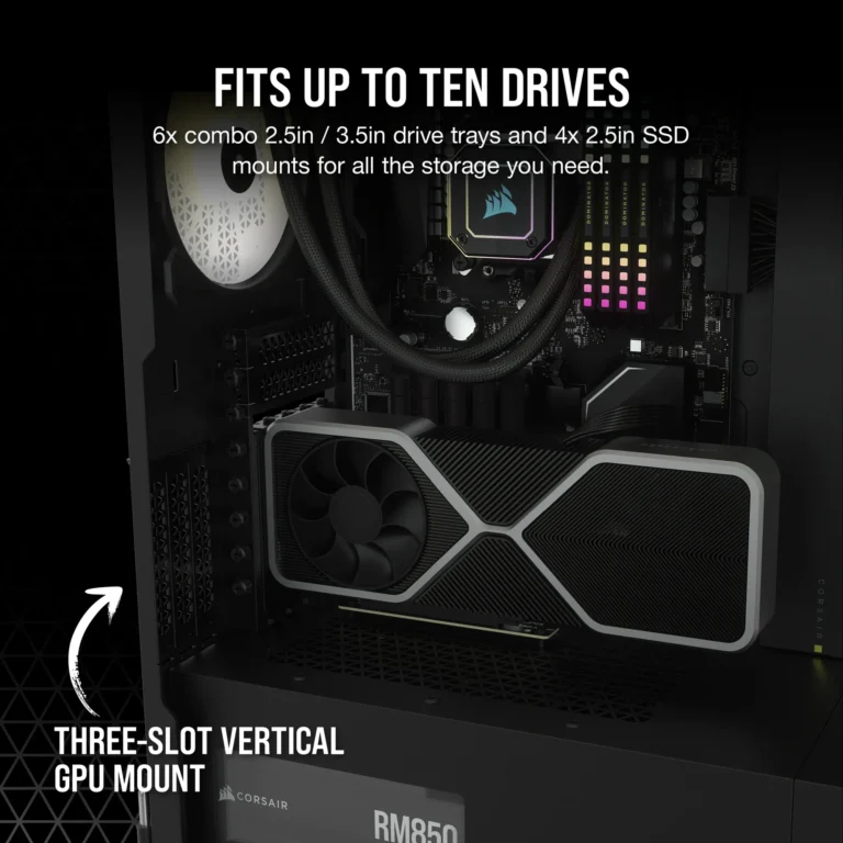 7000D Airflow Black Tempered Glass Mid-Tower