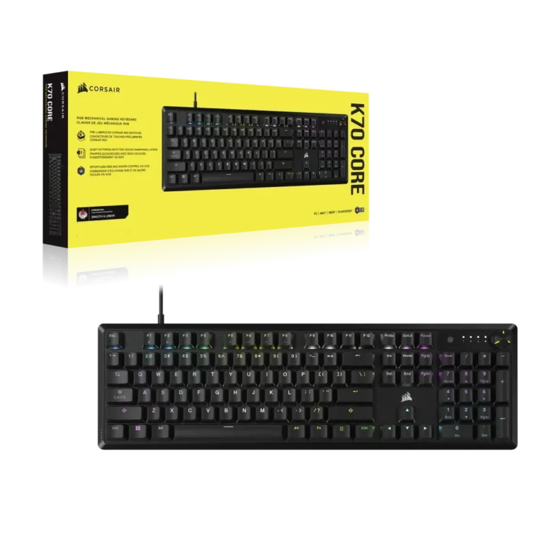 Corsair K70 CORE RGB Mechanical Gaming Keyboard - CORSAIR Red Linear Switches