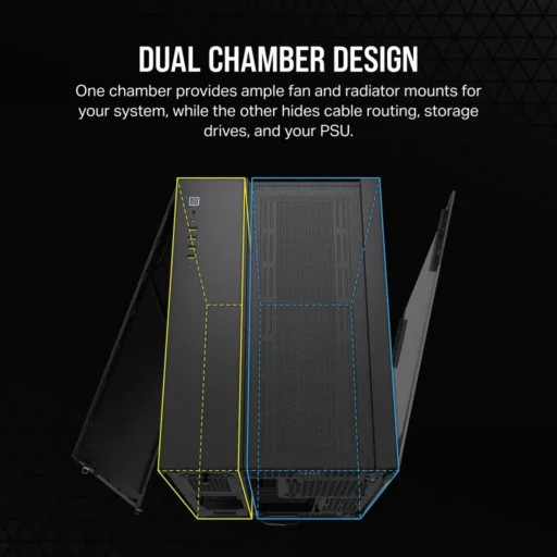 6500D Airflow Black Tempered Glass Mid-Tower