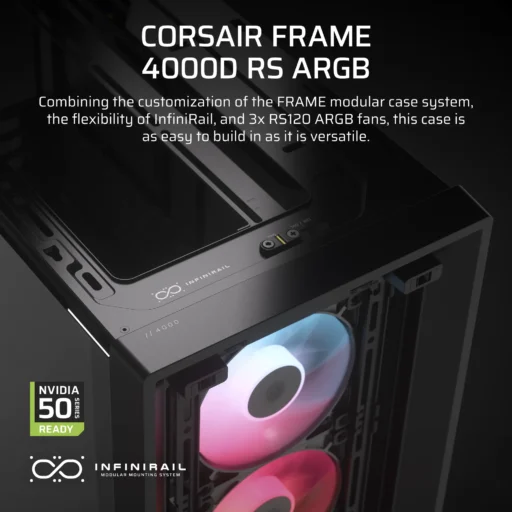 FRAME 4000D RS ARGB Black Mid-Tower PC Case