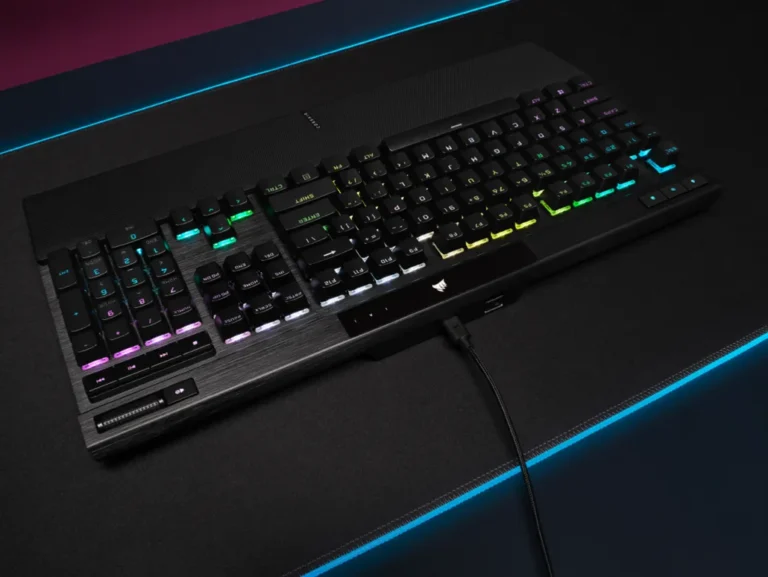 Corsair K70 RGB PRO Mechanical Gaming Keyboard - CHERRY MX SPEED Silver Keyswitches - Black