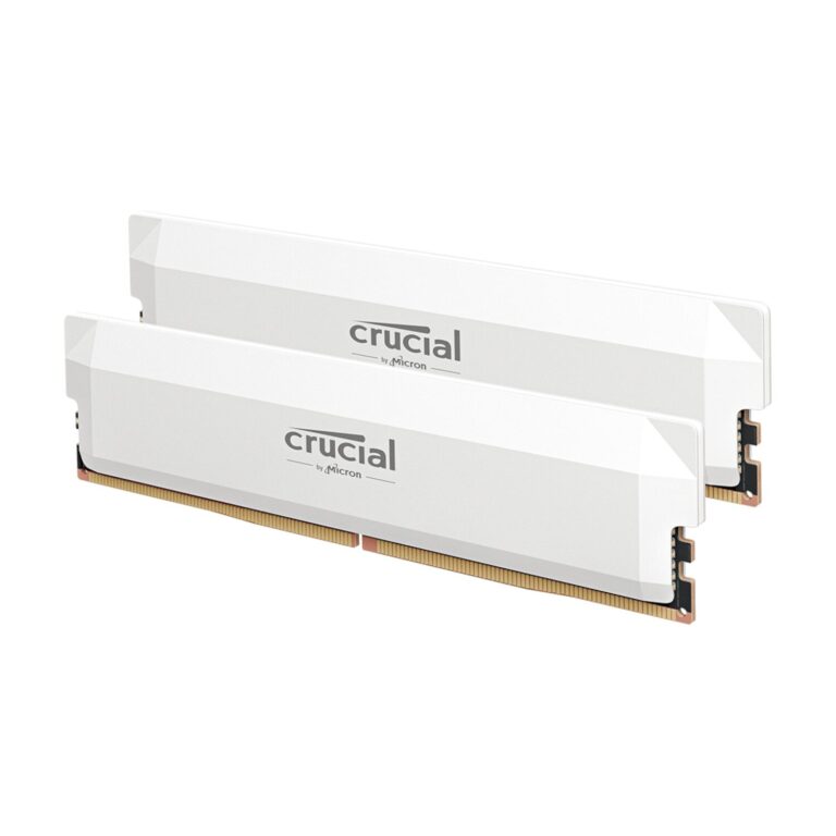 Crucial Pro DDR5-6400 64GB Overclocking Memory Kit - White