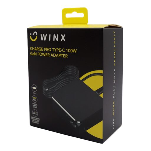 ?WINX ?CHARGE PRO TYPE-C 100W GaN POWER ADAPTER